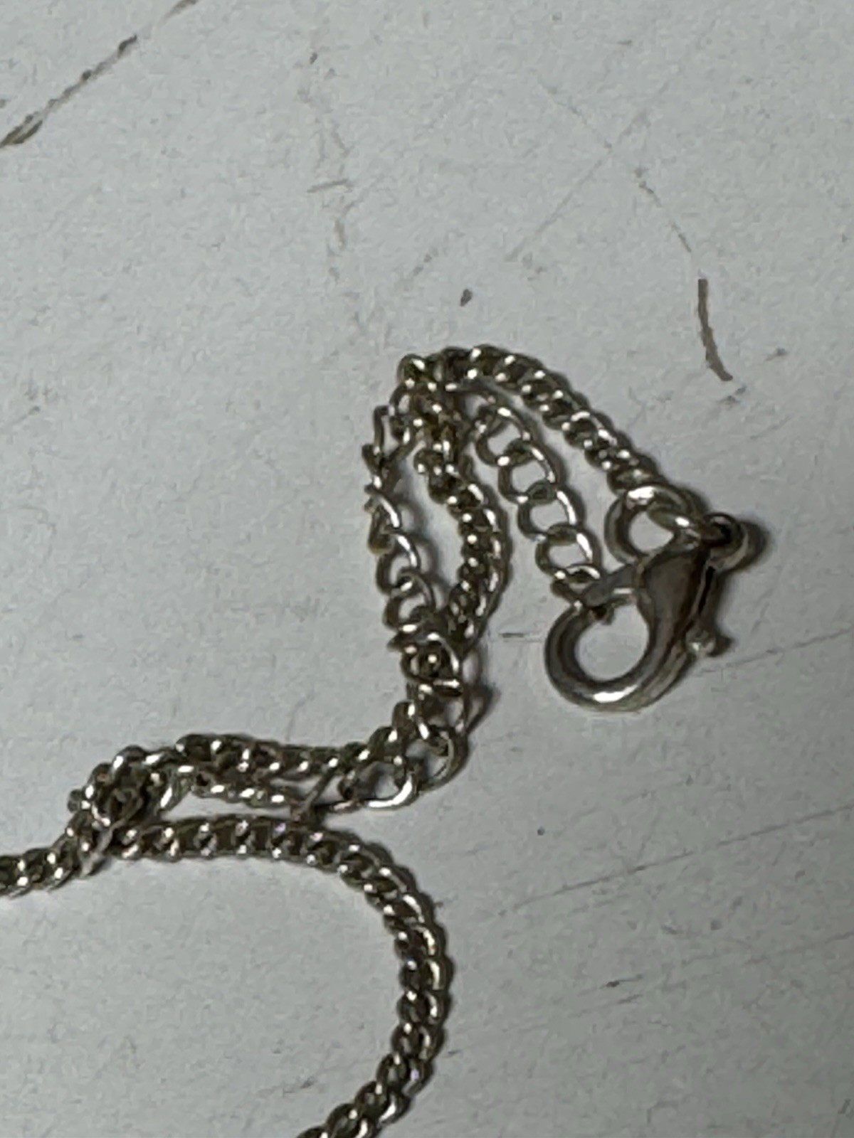 VTG Sterling Silver Turquoise Pendant Elka Sterling 16″ Necklace Lobster Claw