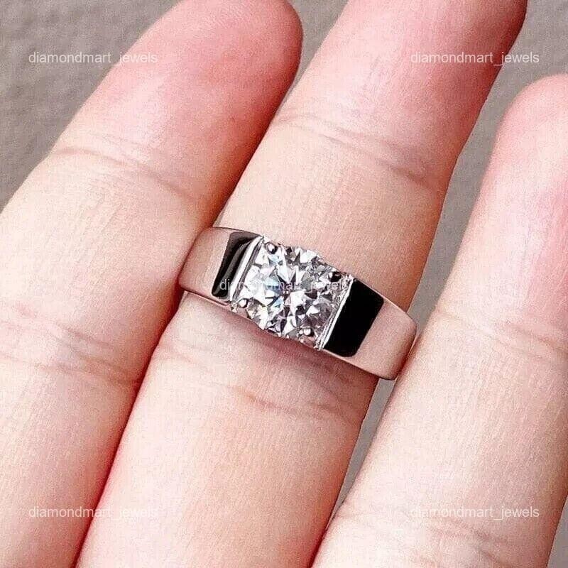 April Diamond Prong Solitaire Engagement Promise New Ring Jewelry 18K White Gold