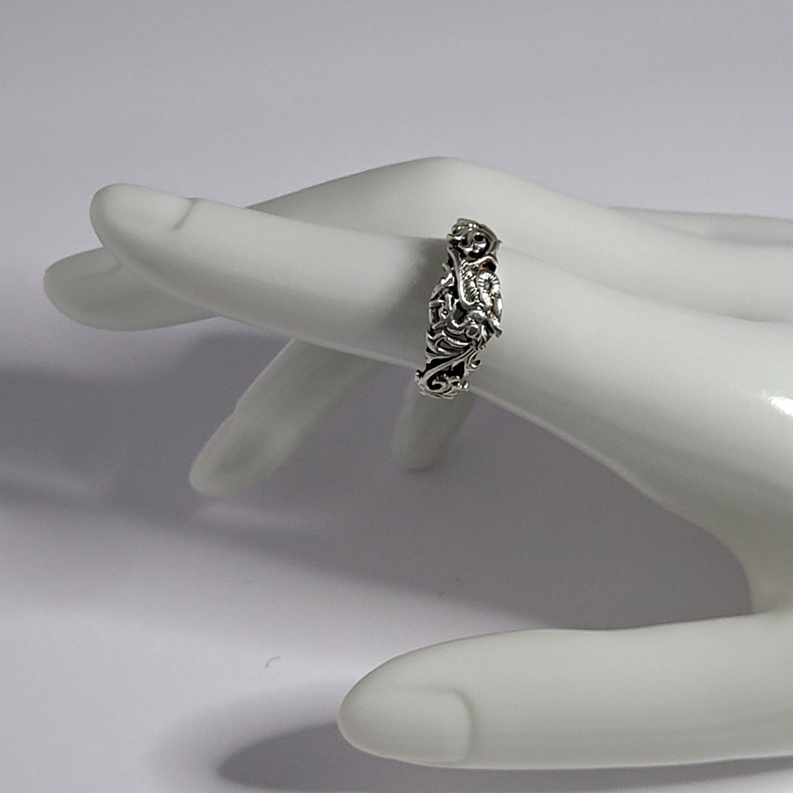 PSCL Dragon Sterling Ring Peter Stone size 6 1/4