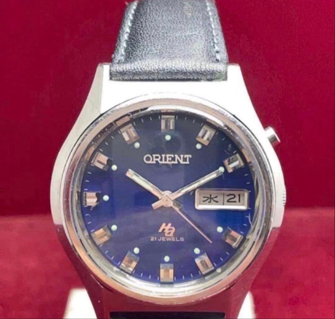 ORIENT Hiace Automatic Watch Cal.469 36mm Stainless Steel Blue Dial Day Date