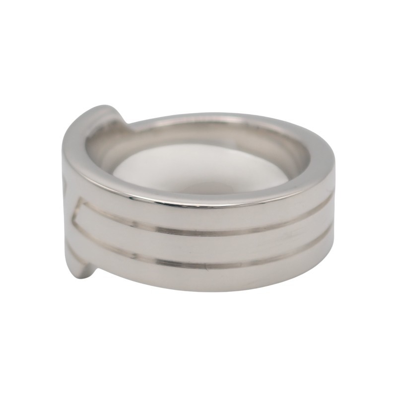 HERMES #13(JP Size) ring Silver/black Silver925 Women