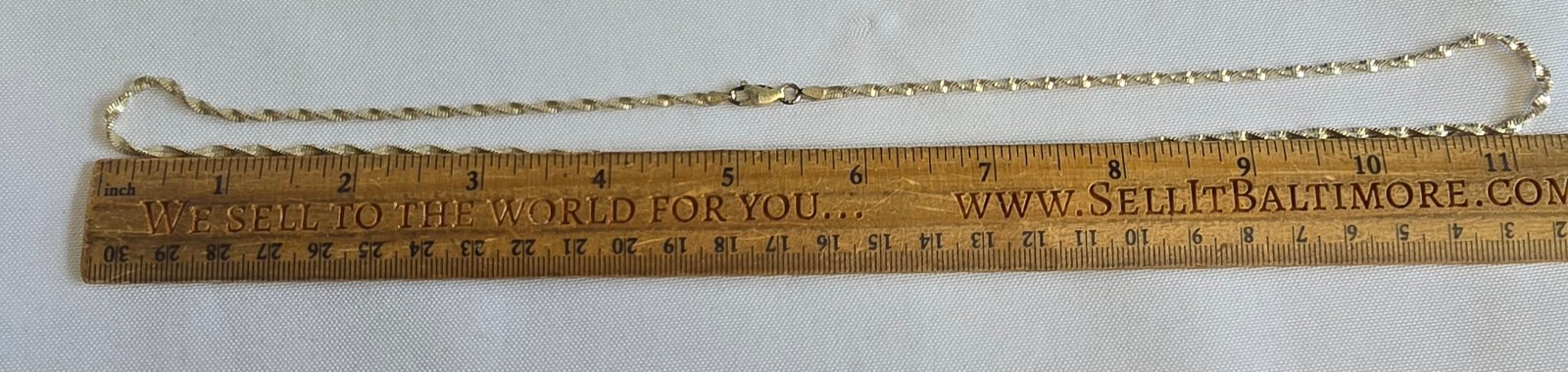 Sterling Silver Necklace 10.47g Fine Jewelry 23.5″ Singapore Chain Lobster Clasp