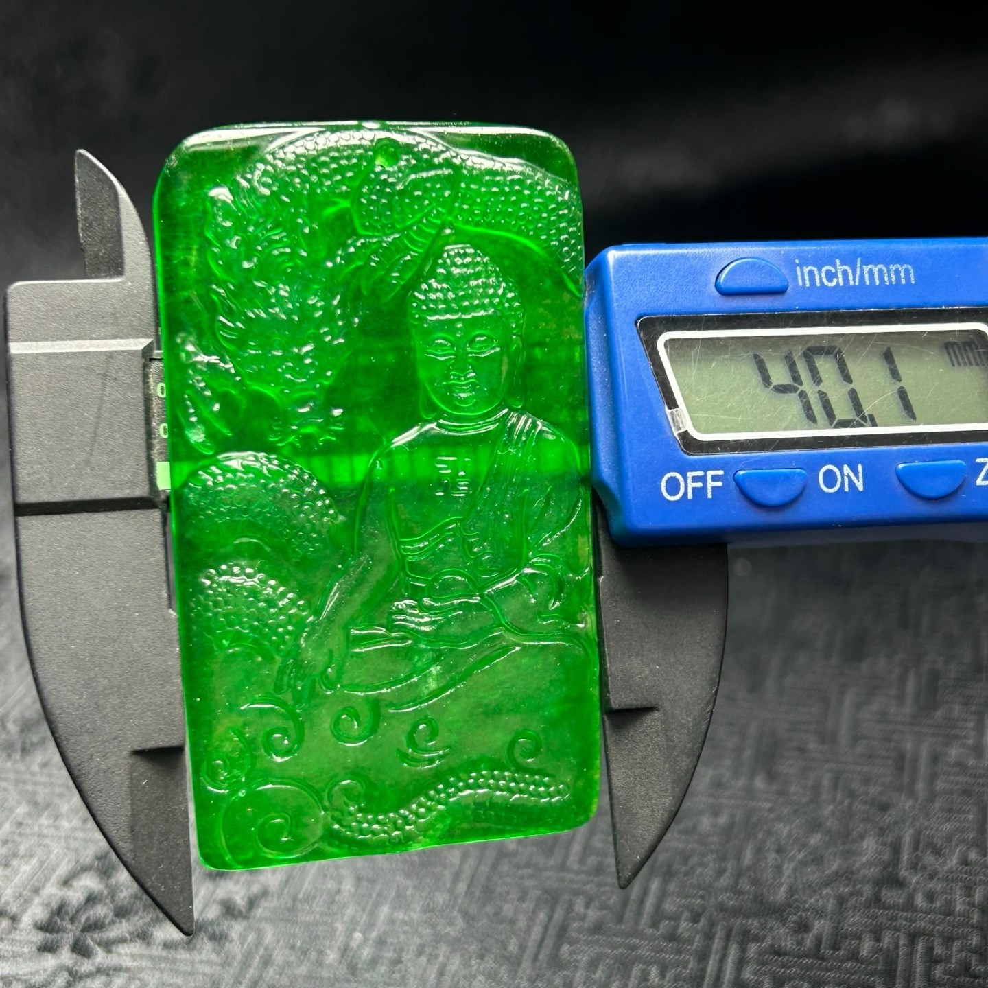 Nature ice green Burmese jade Jadeite carved Buddha luck amulet Pendant&Necklace