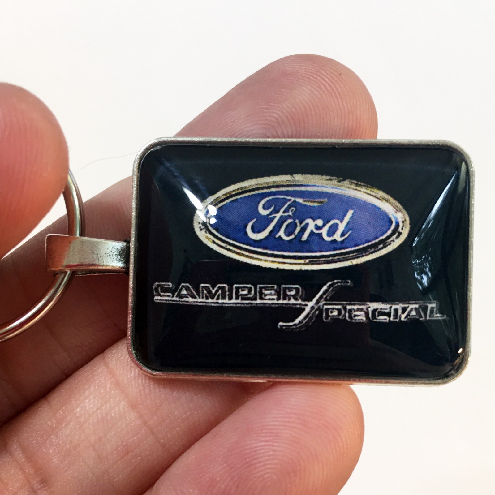 Vintage Ford Camper Special Truck F100 F150 F250 F350 1″ X 1.25″ Keychain