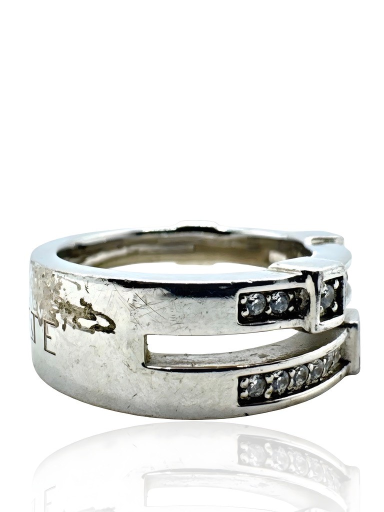 JETTE 925 Sterling Silver Ring “EXTRAVAGANT” Size 55 Round Band 11.60g