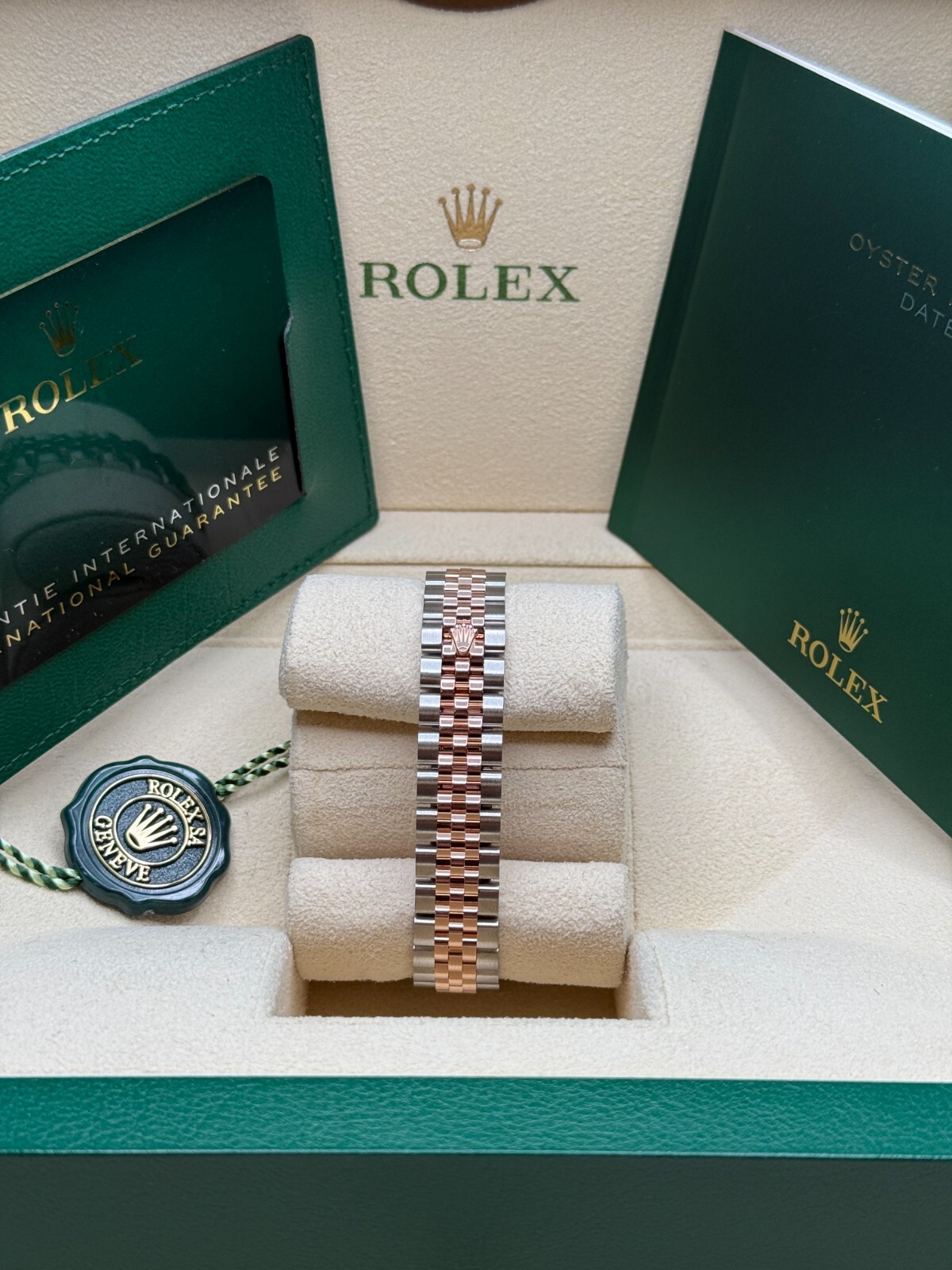 Rolex Lady-Datejust NEW 2024 Pink Star Diamond Dial Two Tone Rose Gold Jubilee