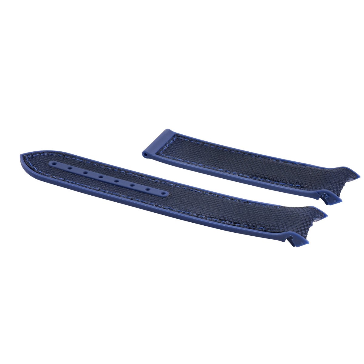22mm Blue Nylon Rubber Replacement Watch Strap For Omega Planet Ocean