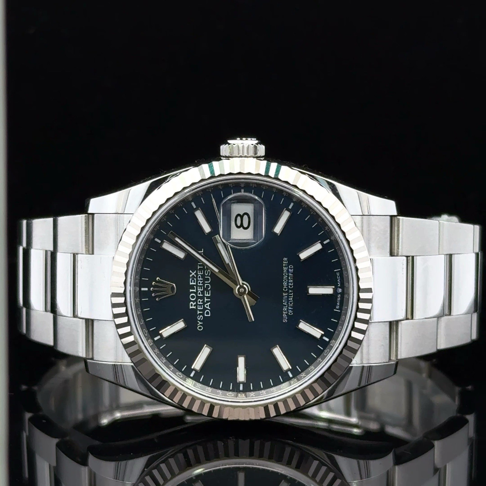 2024 Rolex Datejust 126234 Silver Oyster Bracelet with Silver Bezel WATCH + CARD