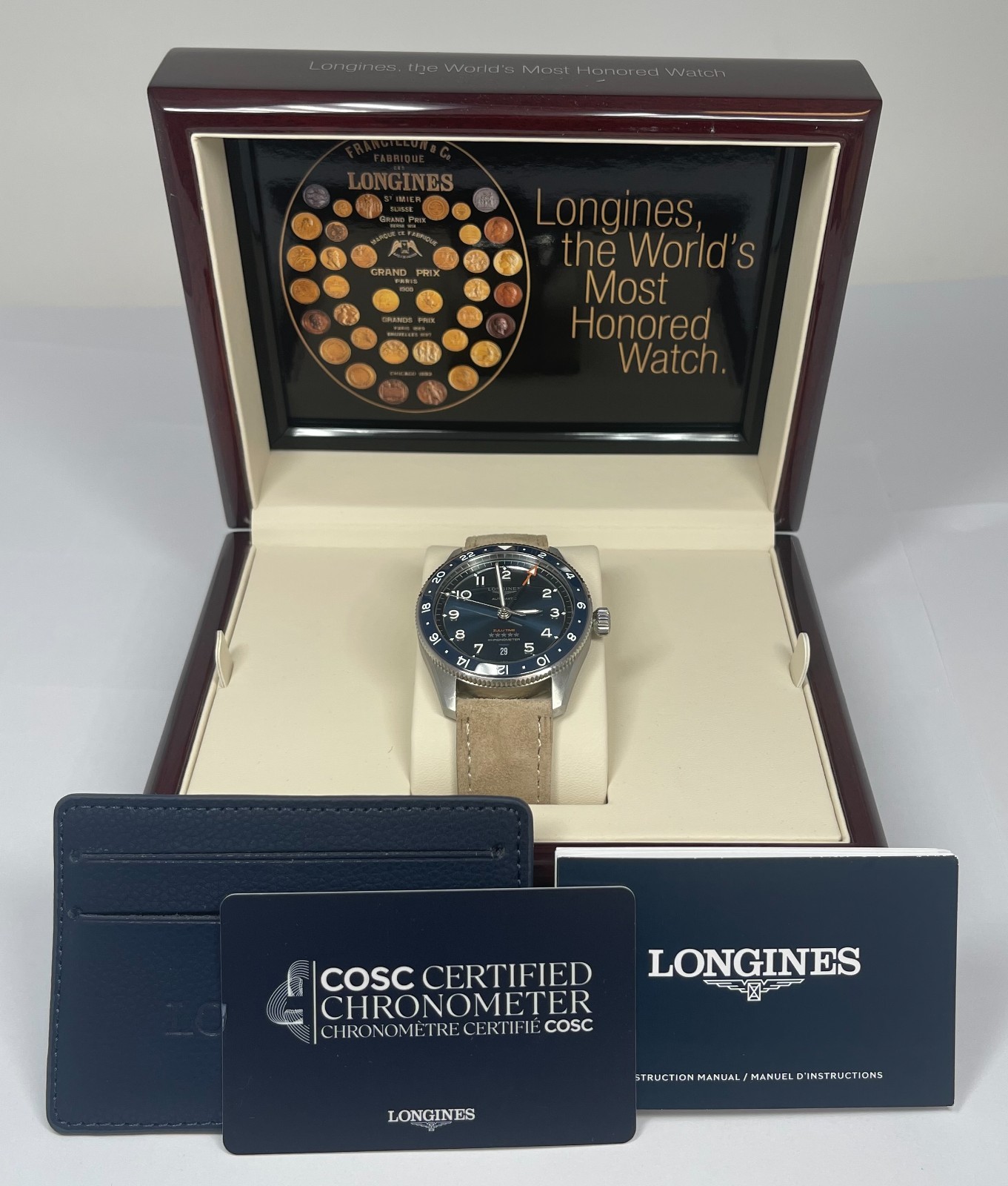 Longines Spirit Zulu Time Stainless Steel Men’s Watch, L3.812.4.93.2