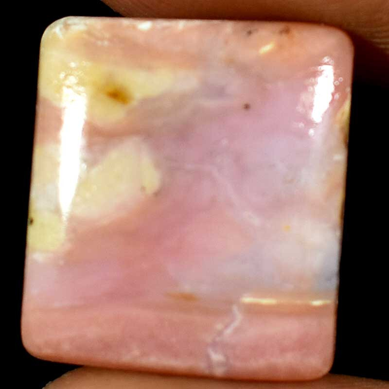 Pink Opal Cushion Cabochon 100% Natural Gemstones 10.95Cts. 14mm. 17mm. 05mm