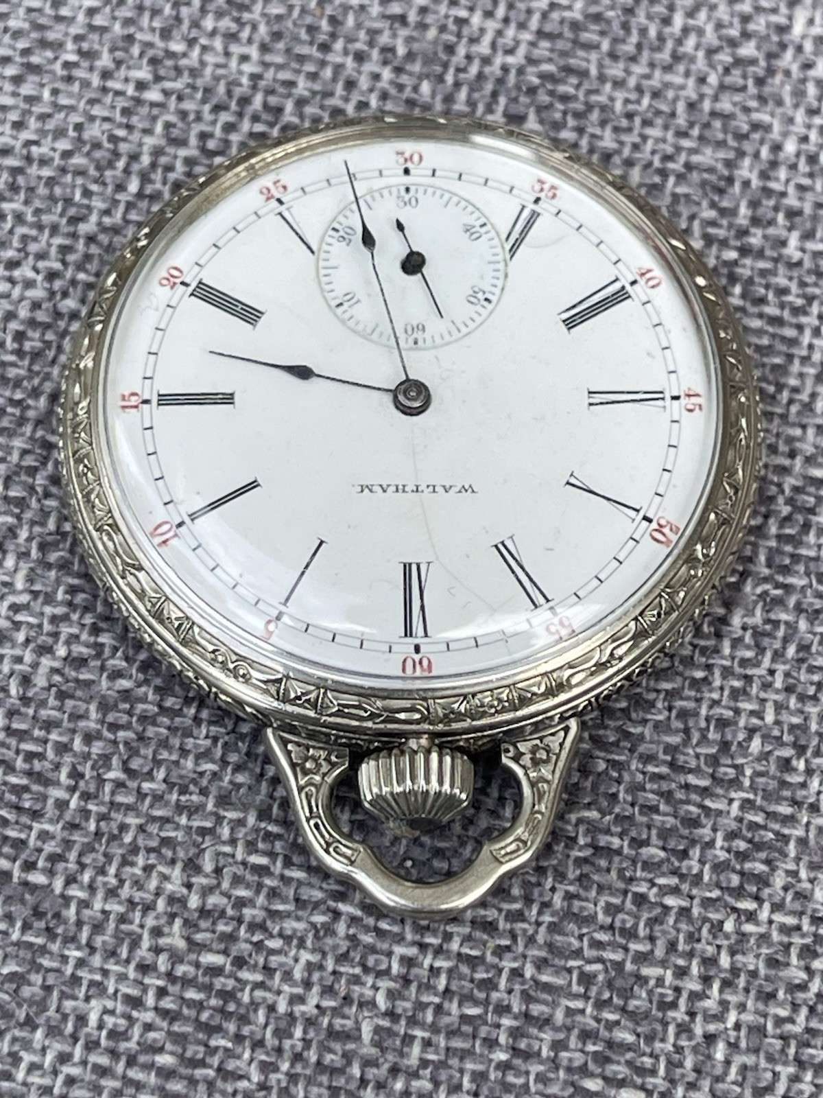 1907 Waltham Model 1894 Pocket Watch 14k Gold Filled Tivoli Ornate Case Runs