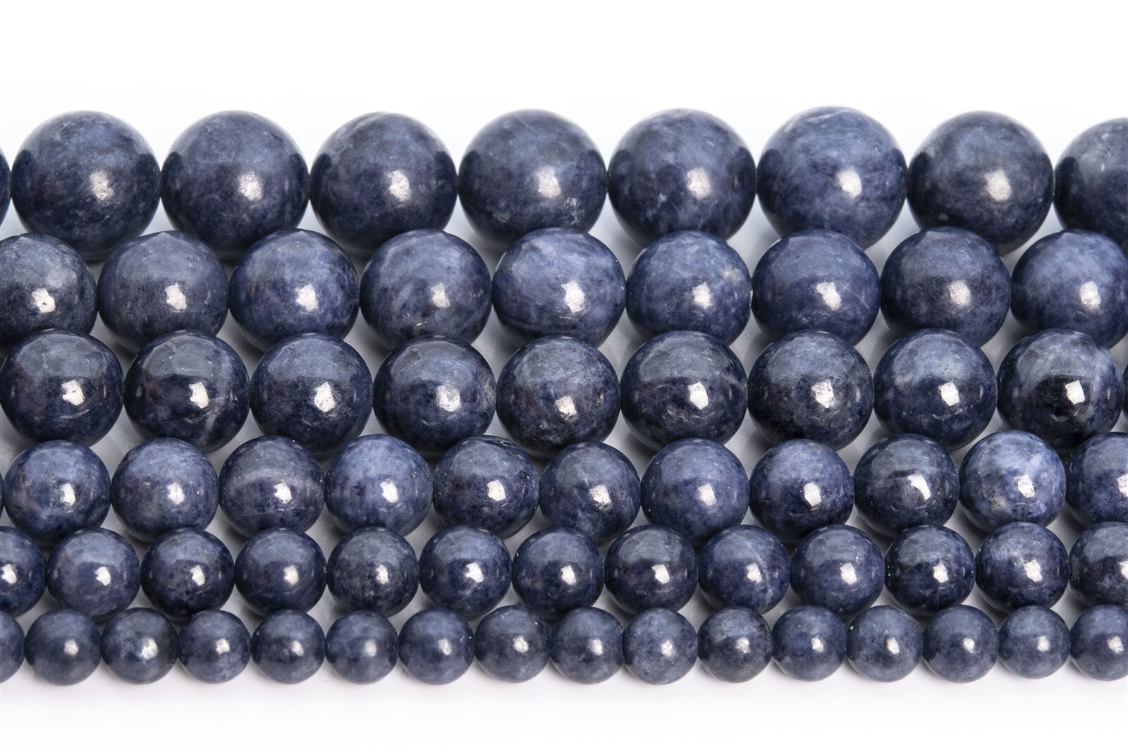 Genuine Natural Sapphire Beads Grade AAA Round Loose Beads 4/5/6/7/8/9/10/11MM
