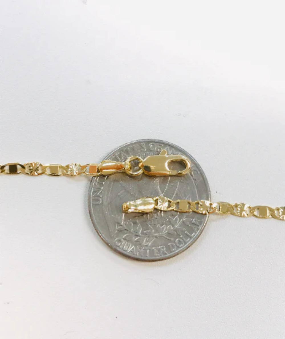 14K Real Gold Filled Virgen De Guadalupe Necklace 20”, Cadena Y Medalla Set Oro