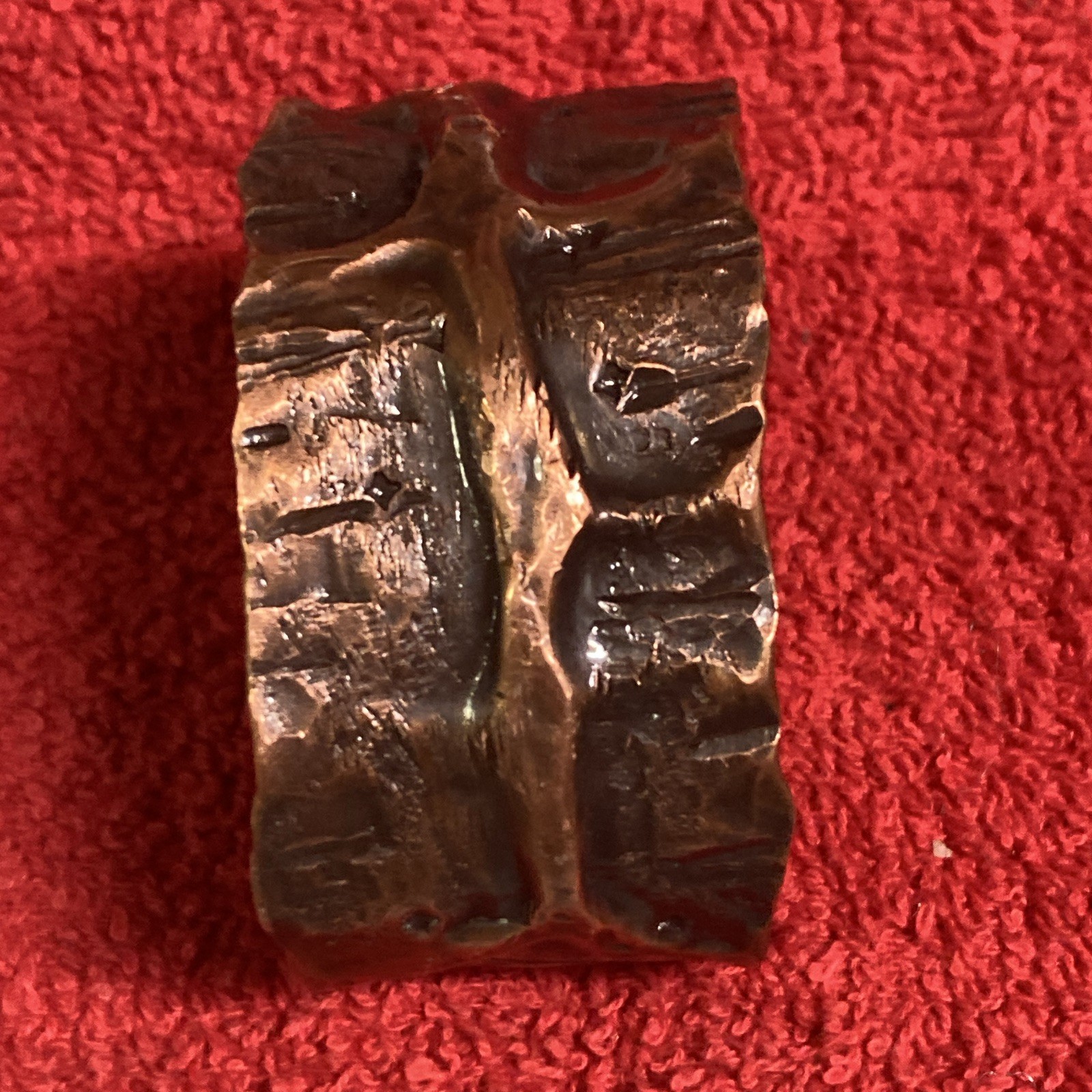 Ridgeback Handcrafted Hammered Copper Cuff Bracelet Unisex Adults 6 1/2