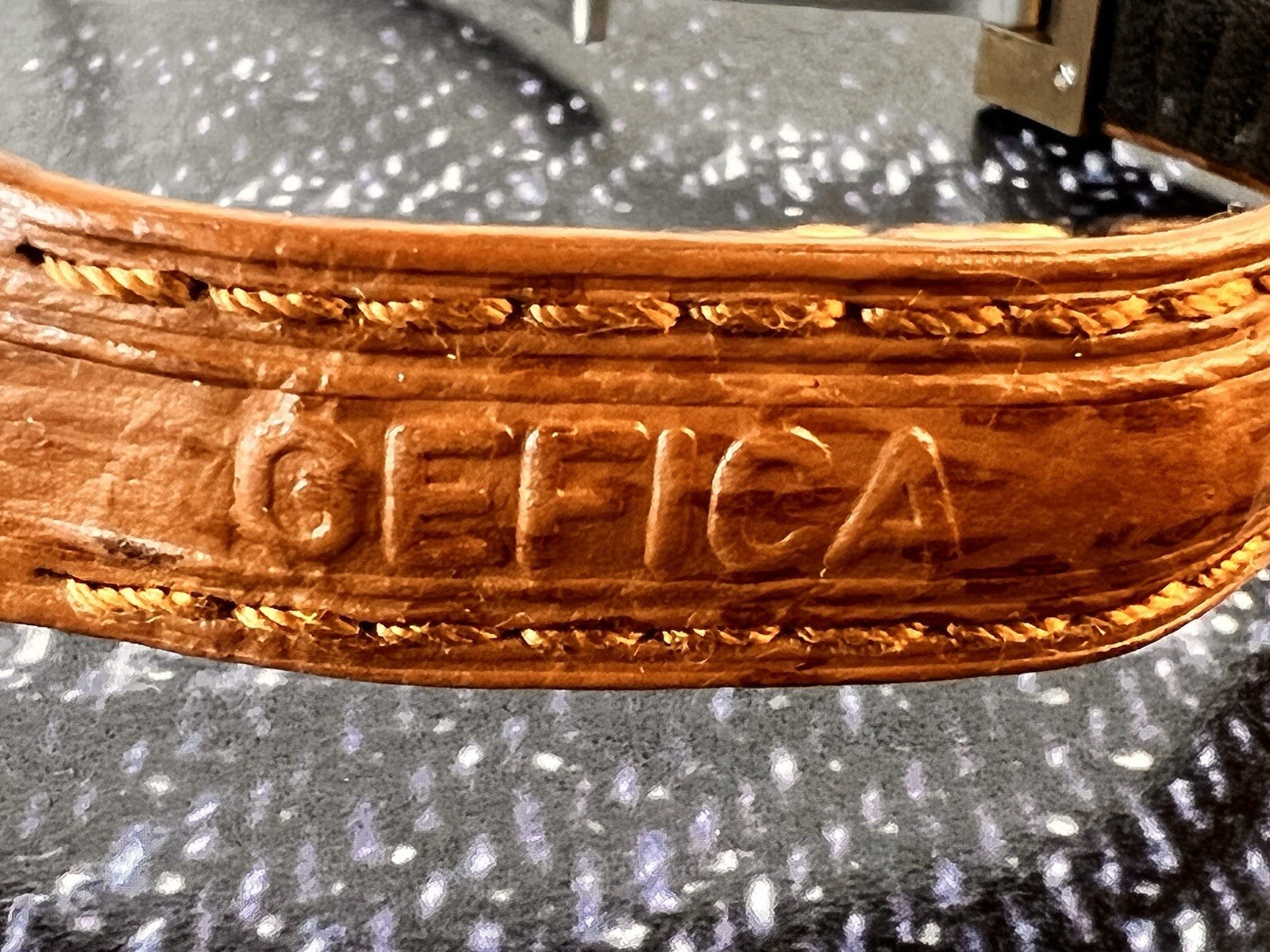 Gerald Genta Gefica Lady Ref.2939.7 Case Gold Plated 26mm Original Strap/ Deplo