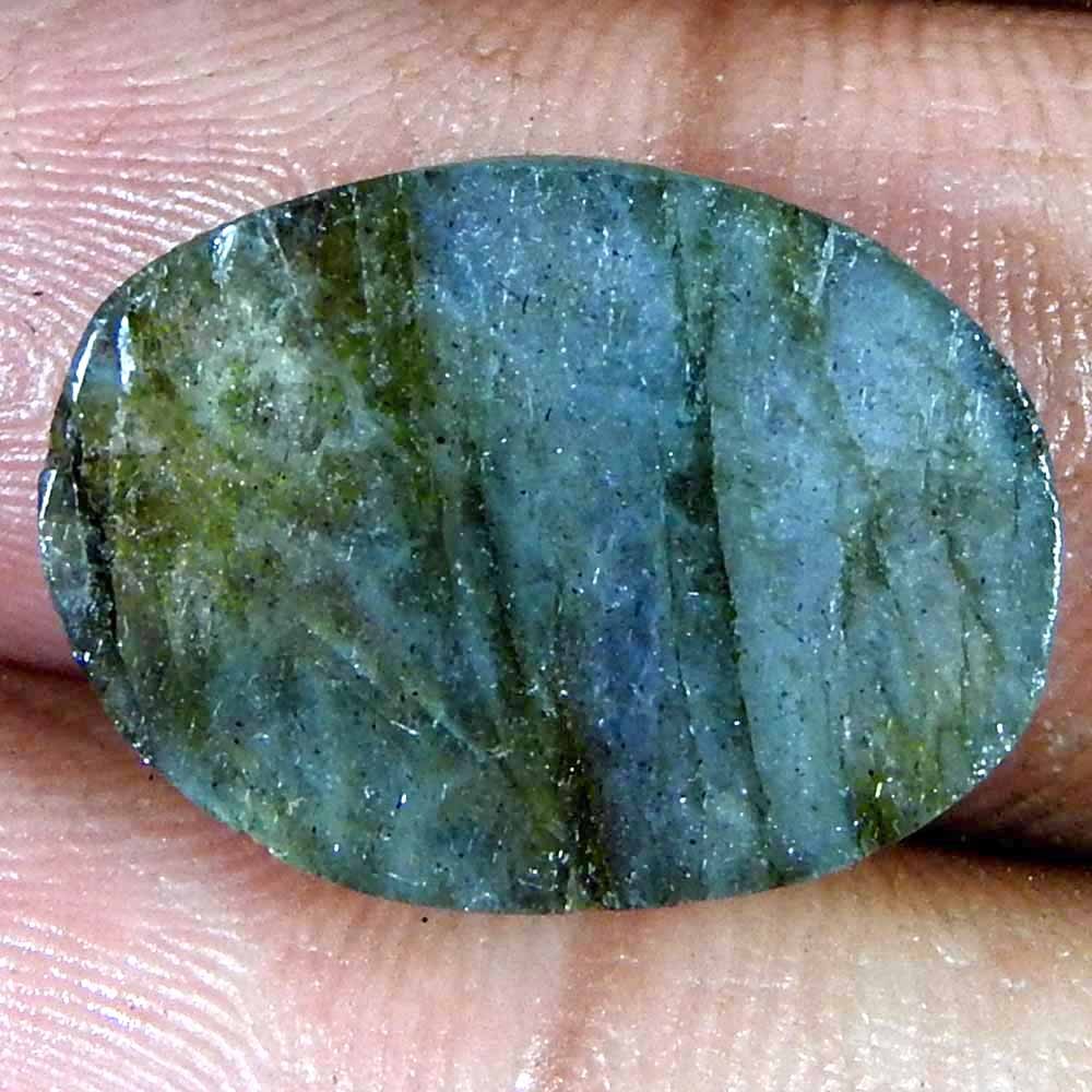 14.30Cts100%Natural Blue Cut Power Labradorite Oval Cabochon Loose Gemstone