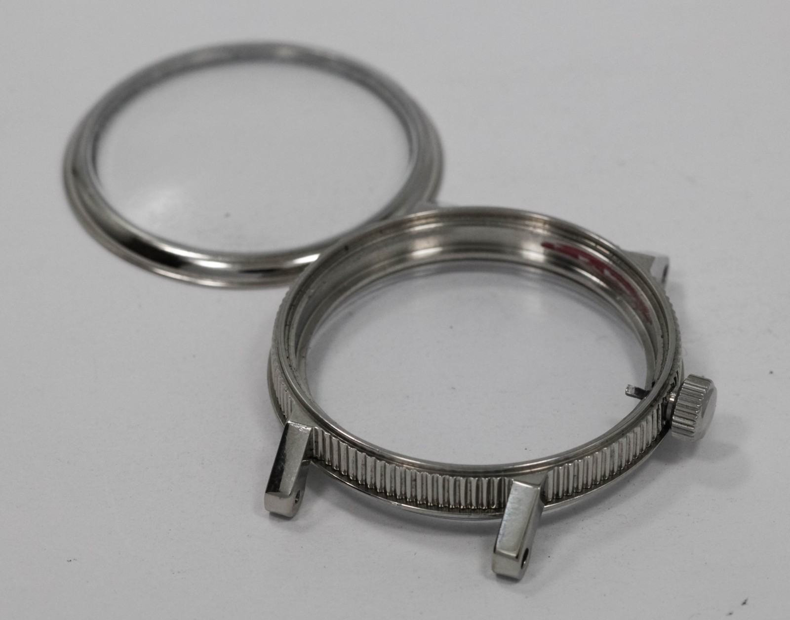 Stainless steel case for marriage watch will fit Illinois, Waltham 12s movement