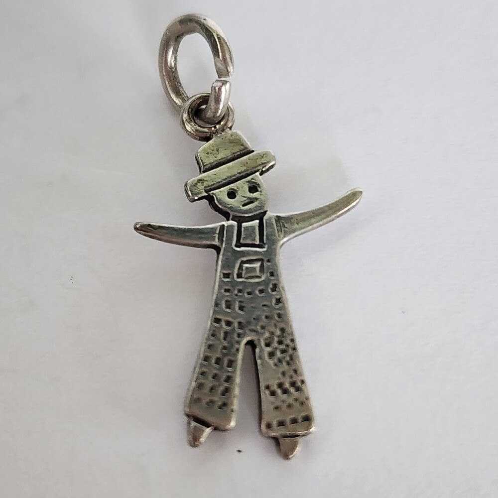 Vintage sterling silver little boy charm for bracelet