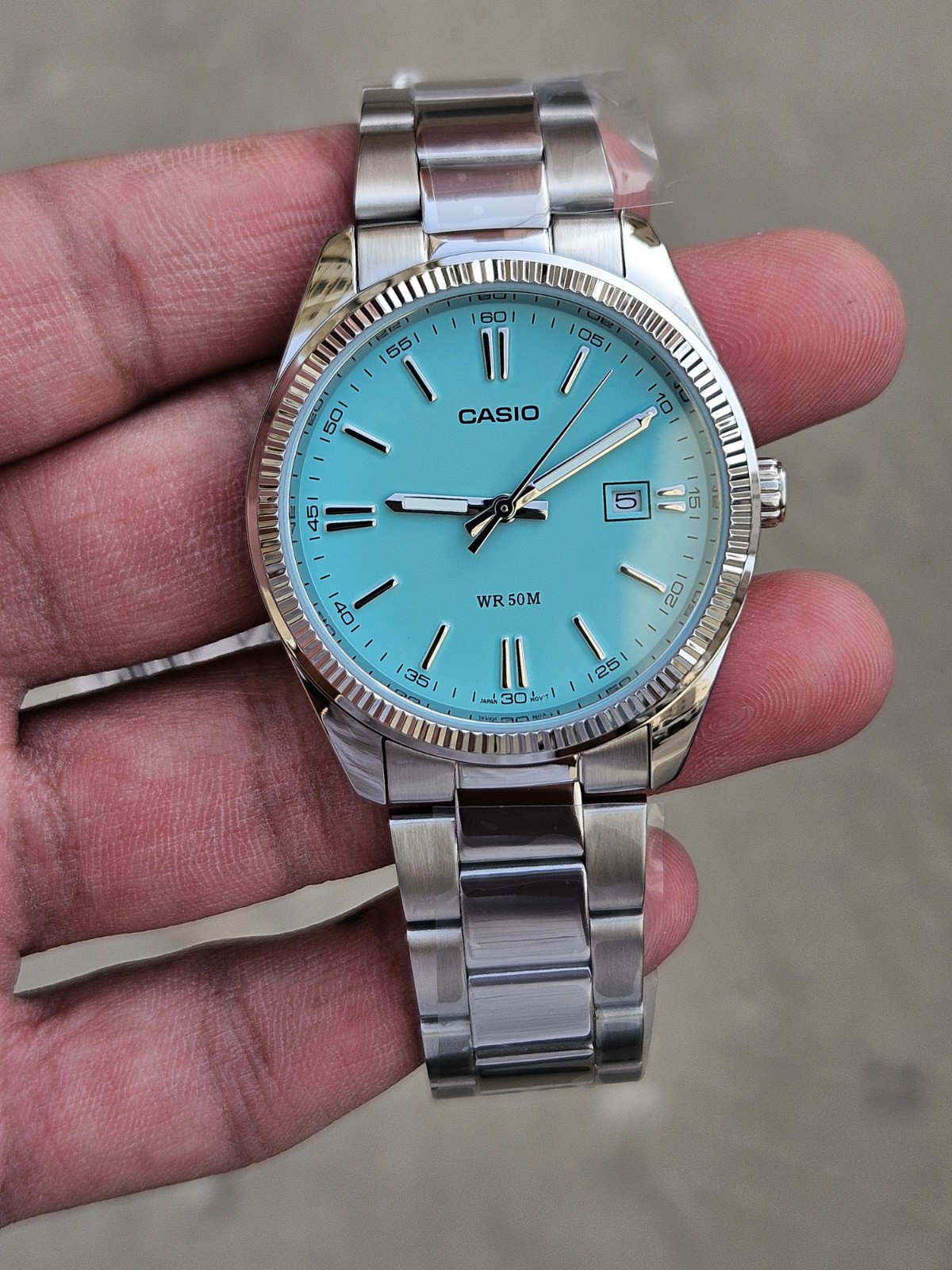 “Casio MTP-1302PD TIFF Blue Dial – Classic Men’s Stainless Steel LIMITED STOCK