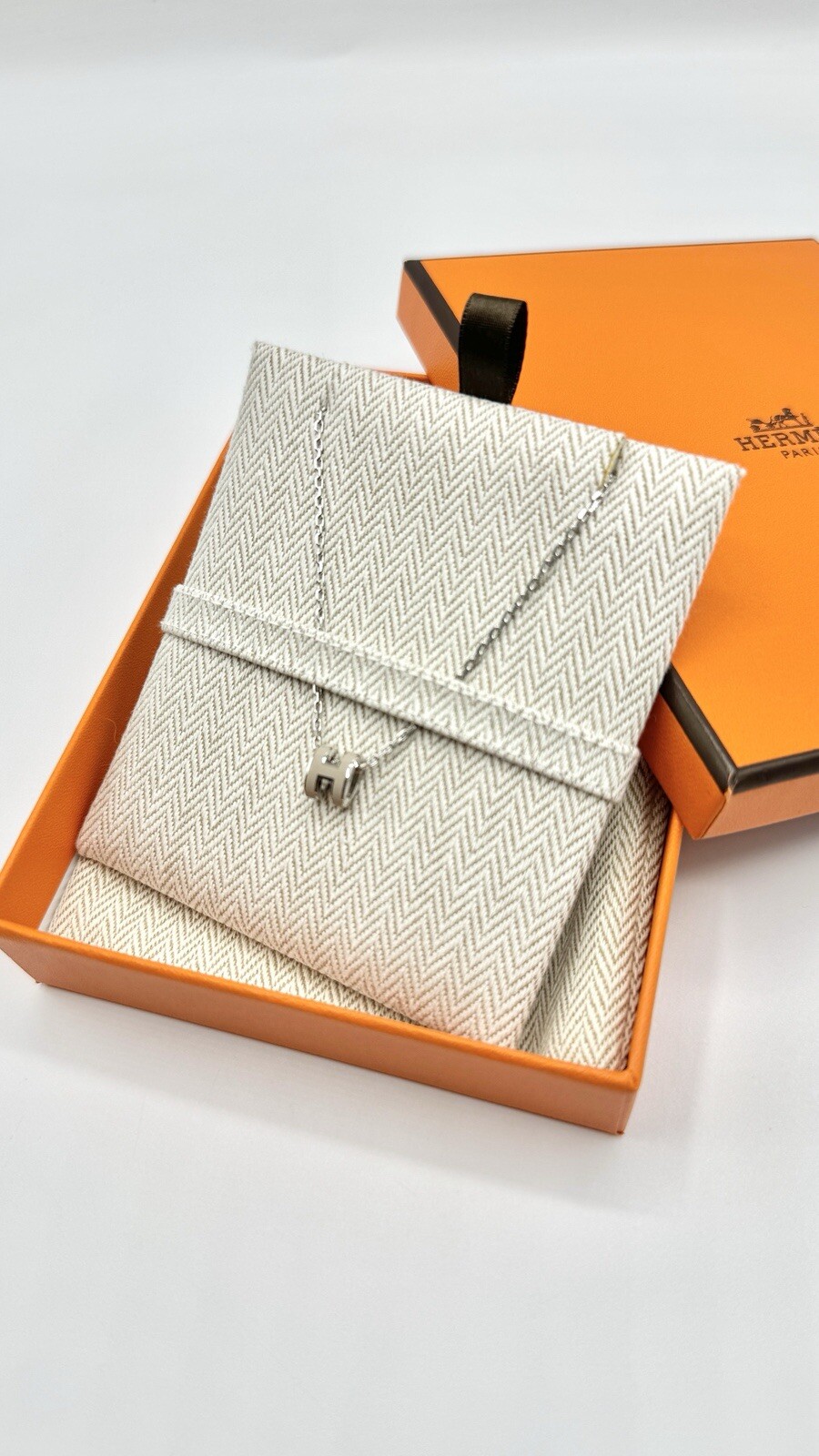 HERMES POP H MINI PENDENT – MARRON GLACE – BRAND NEW BOXED