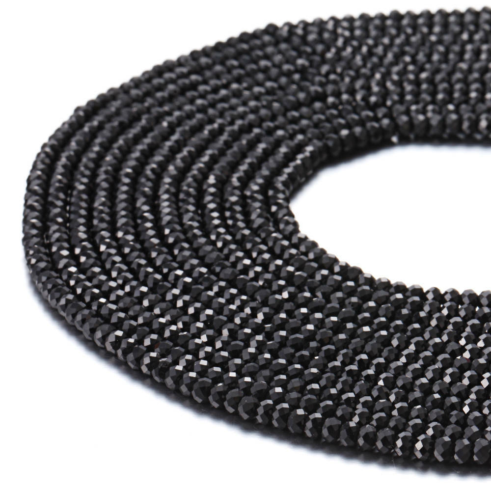 Natural Spinel Faceted Rondelle Beads 1x2mm 2x3mm 3x4mm 4x6mm 15.5″ Strand