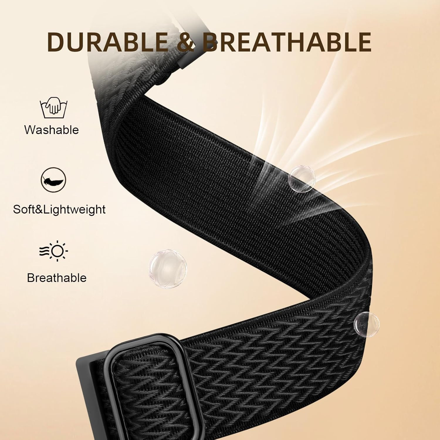 Nylon Stretch Bands For Letsfit E26 E27 E42 Smart Watch Bands, Breathable Elasti