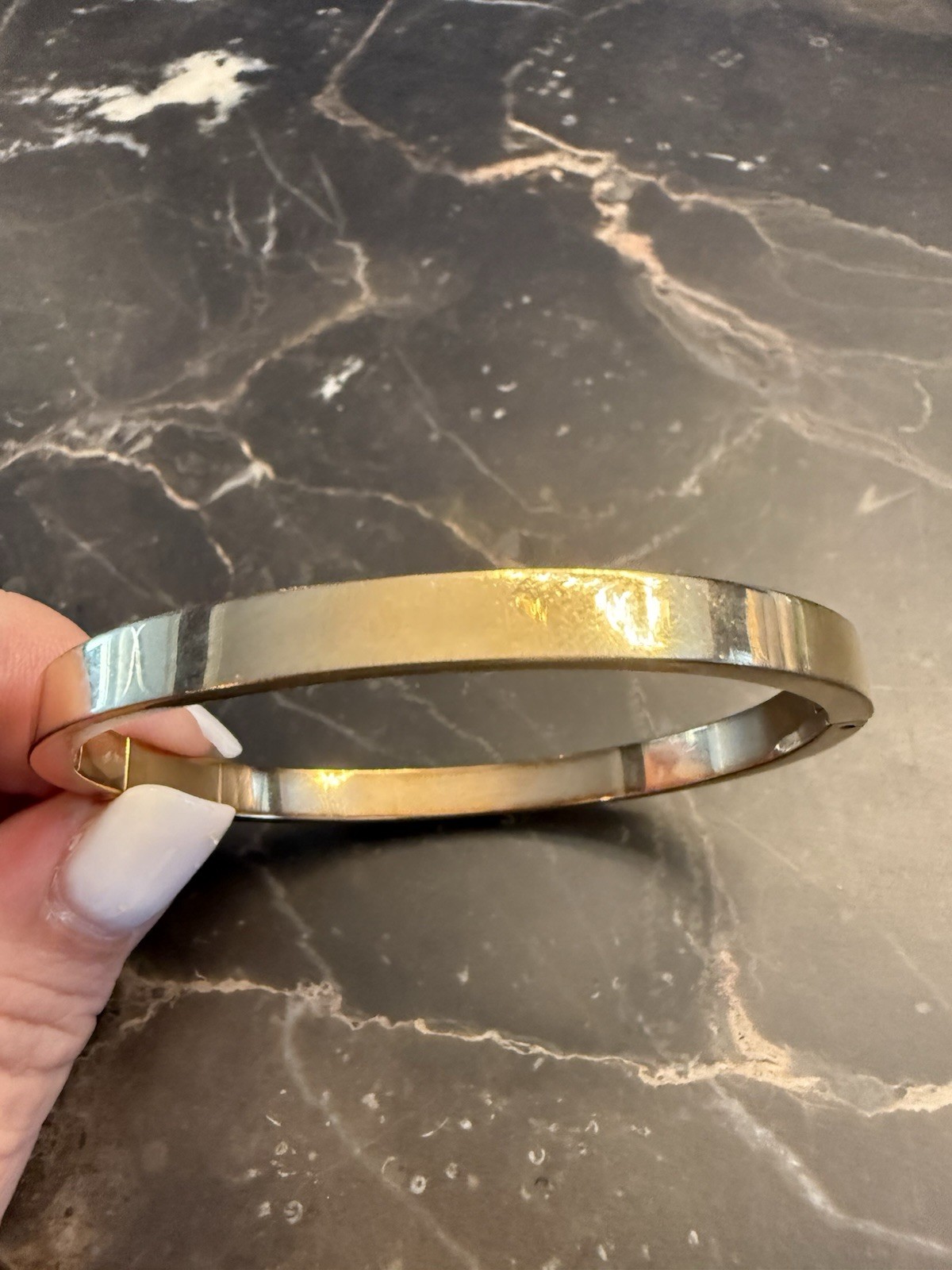 Swarovski Dextera bangle Pavé, White, 18K rose gold plated – Size medium