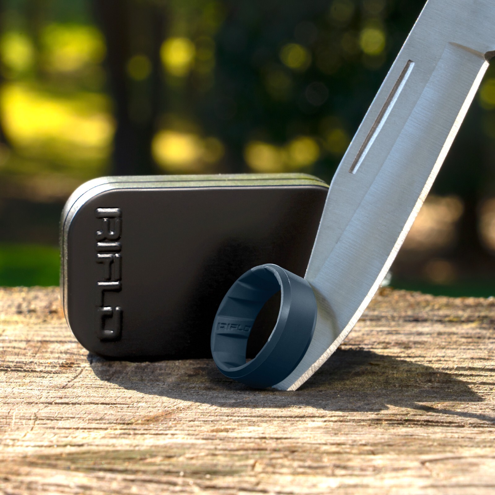 Tactical Silicone Ring | Gun Barrel Grooves + Free Travel Case