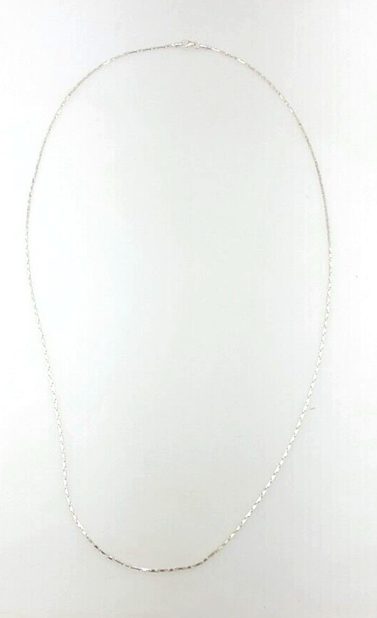 Arrow Bullet 1.2 mm Link 18″ Chain Necklace Solid Real 925 Sterling Silver NEW