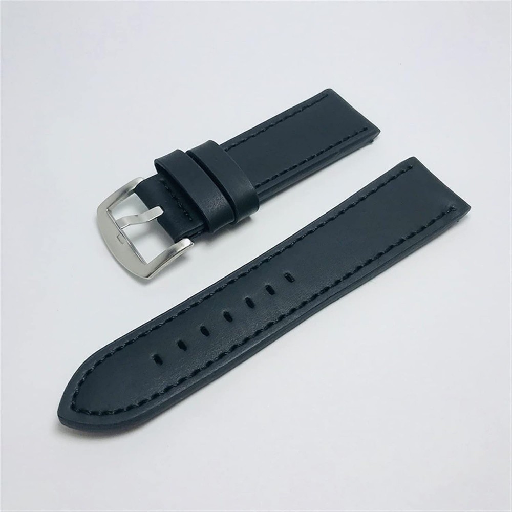 Simple Luxury Genuine Cowhide Leather Watch Band Strap 18mm-24mm Optional