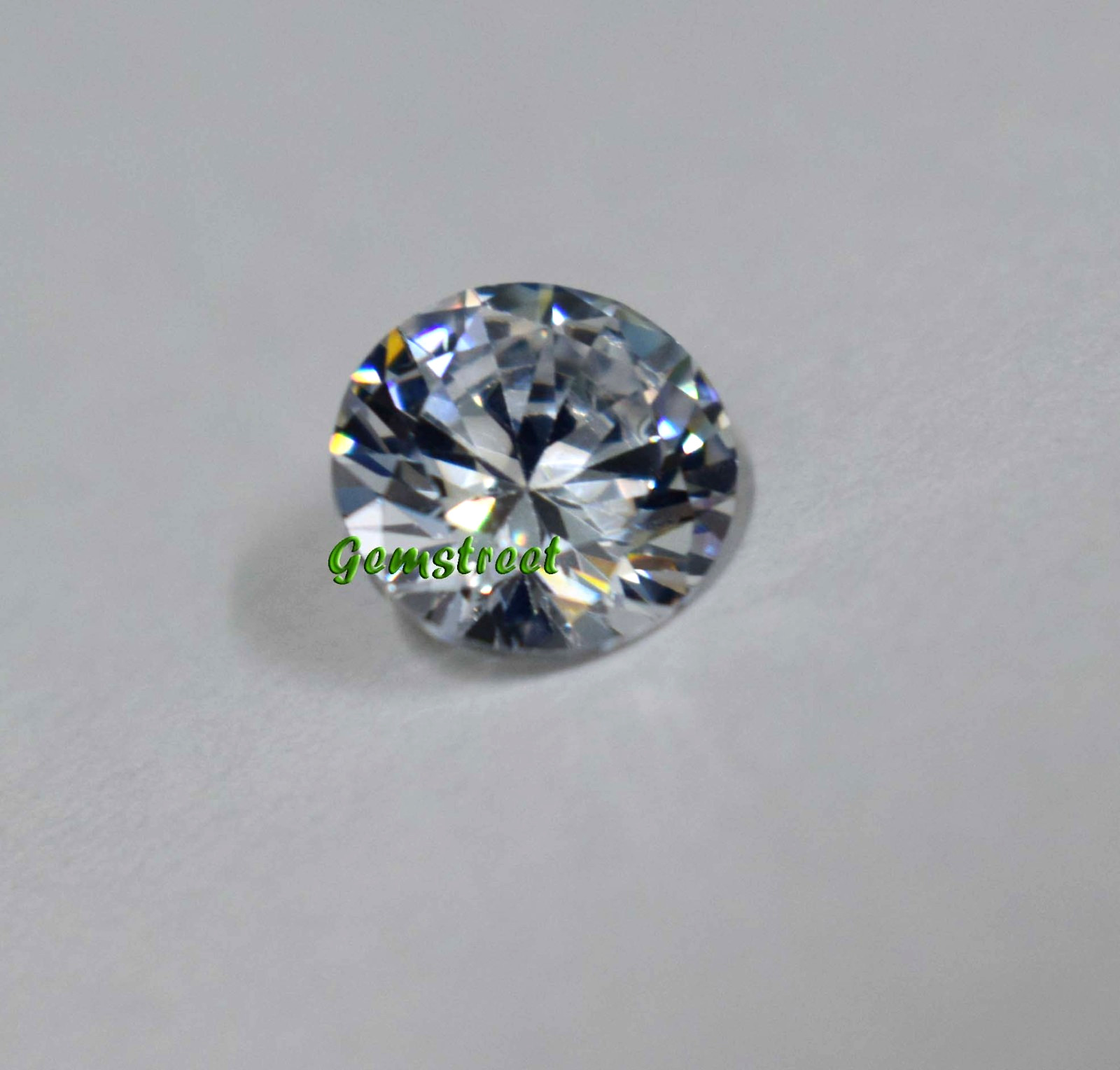 Brilliant 4 Ct Natural White Sapphire Round Cut Certified September Birthstone.