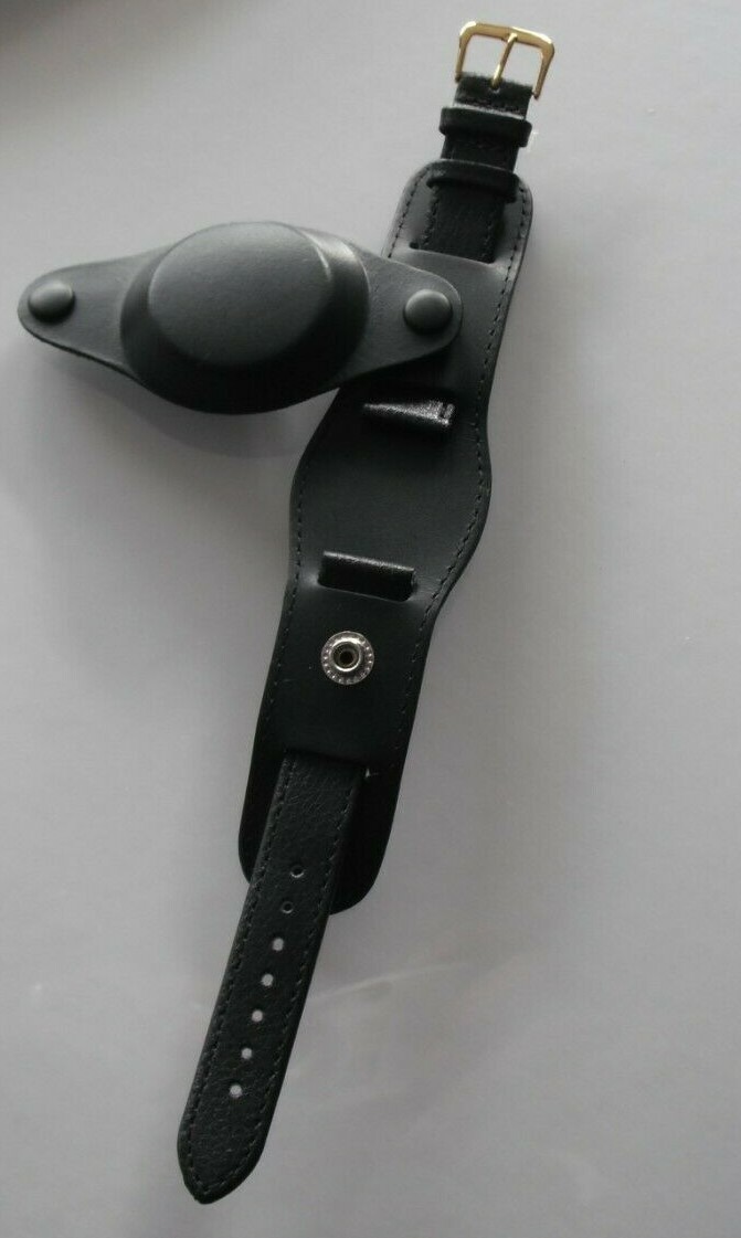 Military Genuine Leather Watch Strap with COVER XXX-LONG 285mm “Luftwaffe/Bund”