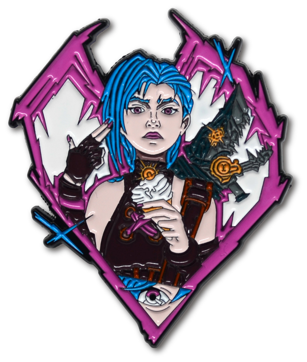 Jinx League of Legends LoL Arcane Soft Enamel Pins Gaming Anime Collectibles