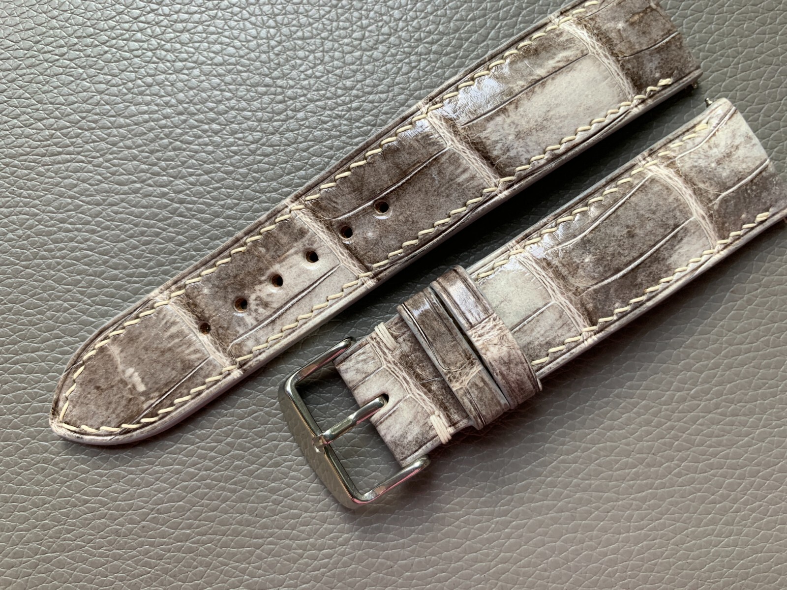 Genuine Leather Skin watch strap band, Custom Sizes 10mm to 26mm