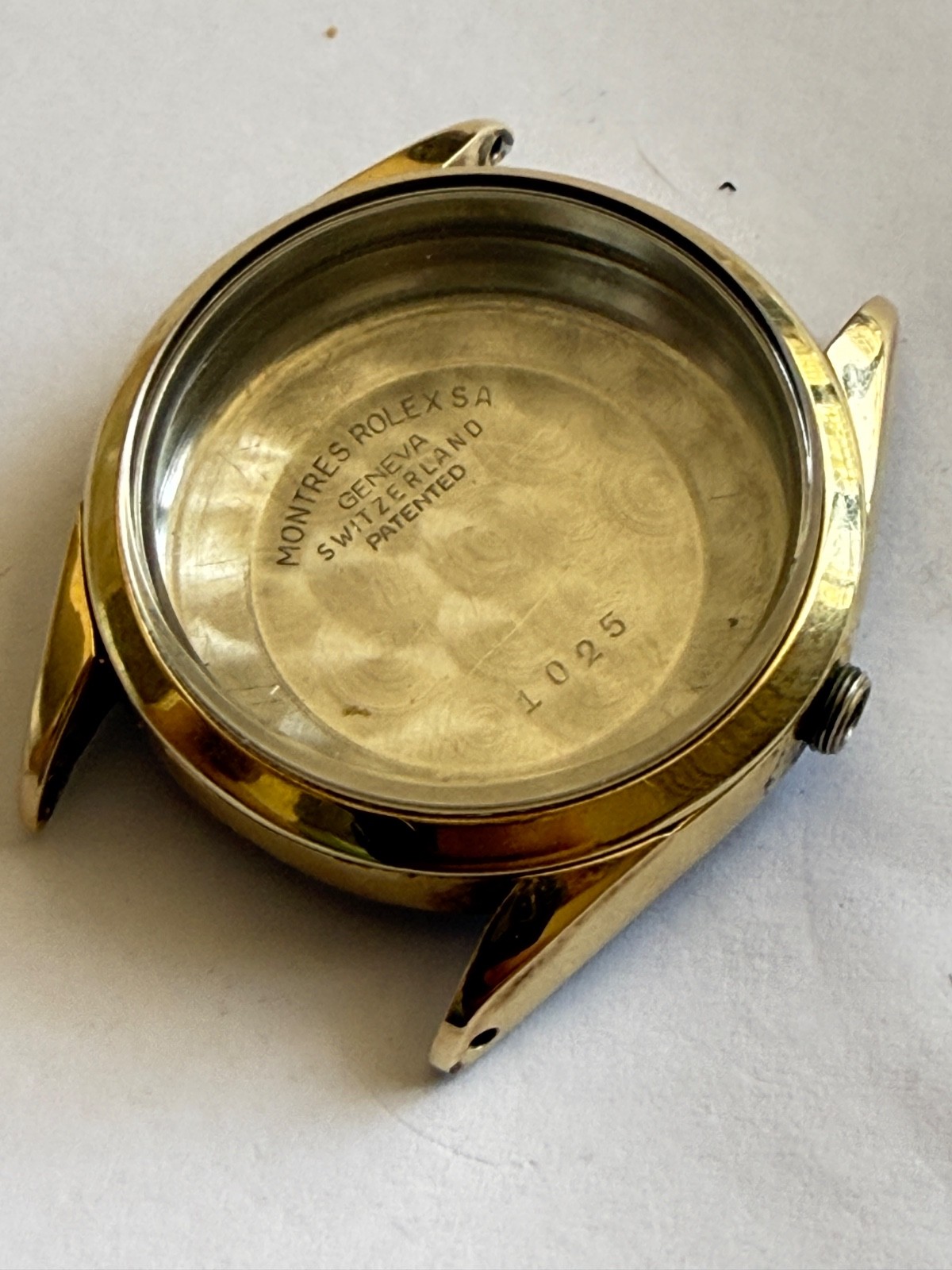Rolex Oyster Perpetual ref 1025 14k Gold Capped SS Case 34MM used condition