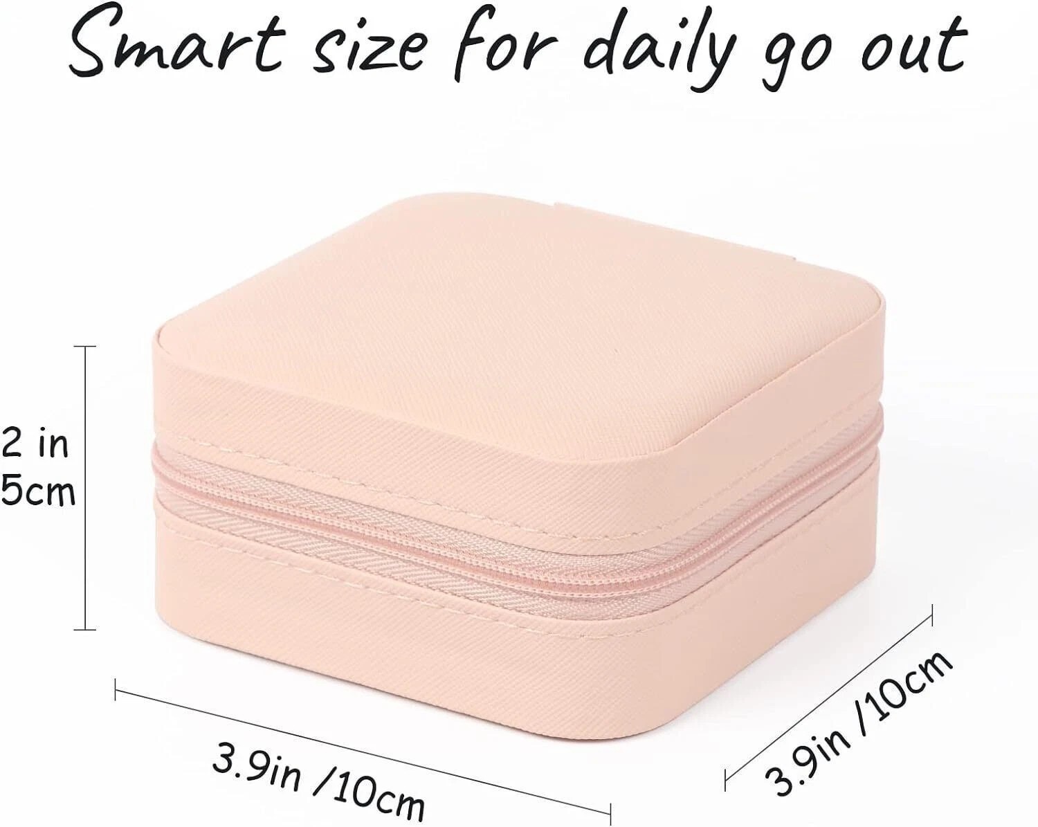 8 X Travel Jewelry Case 6-Pink and 2- White Organizer Bridal Gift LOT of 8