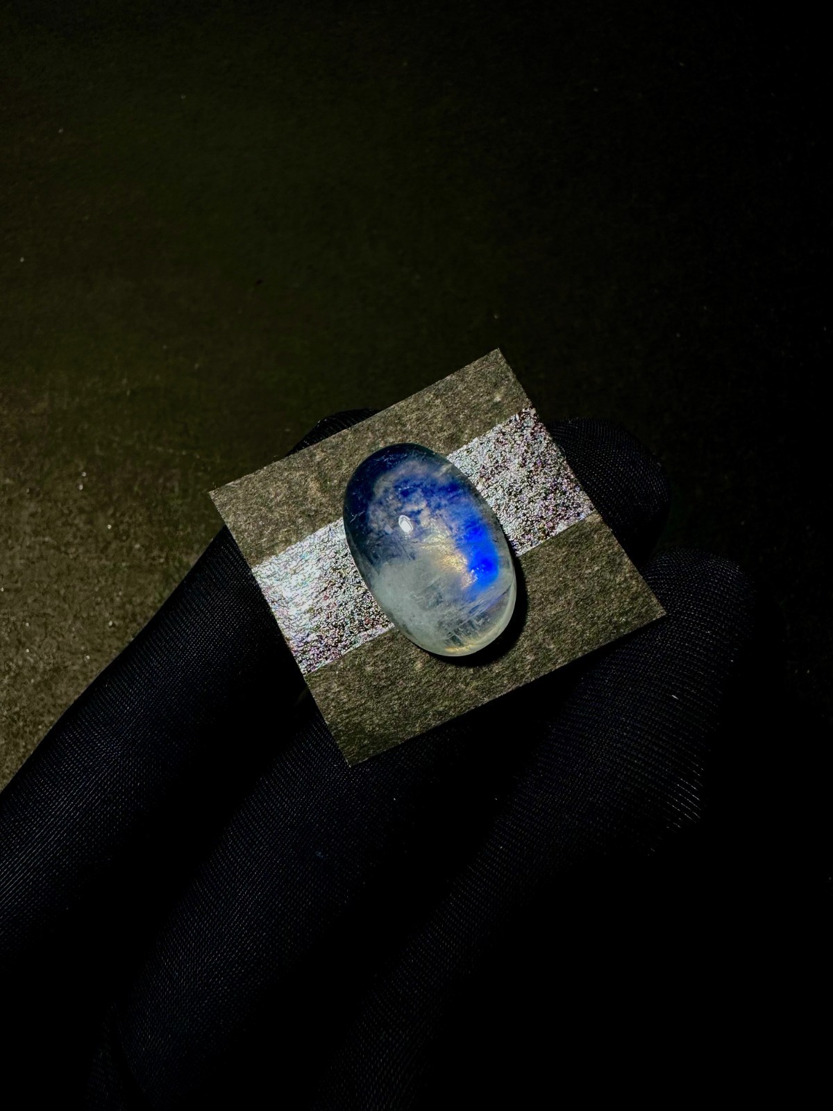20Cts. Rainbow Moonstone, Blue Fire Rainbow Moonstone, Custom Ring Stone, 13×20