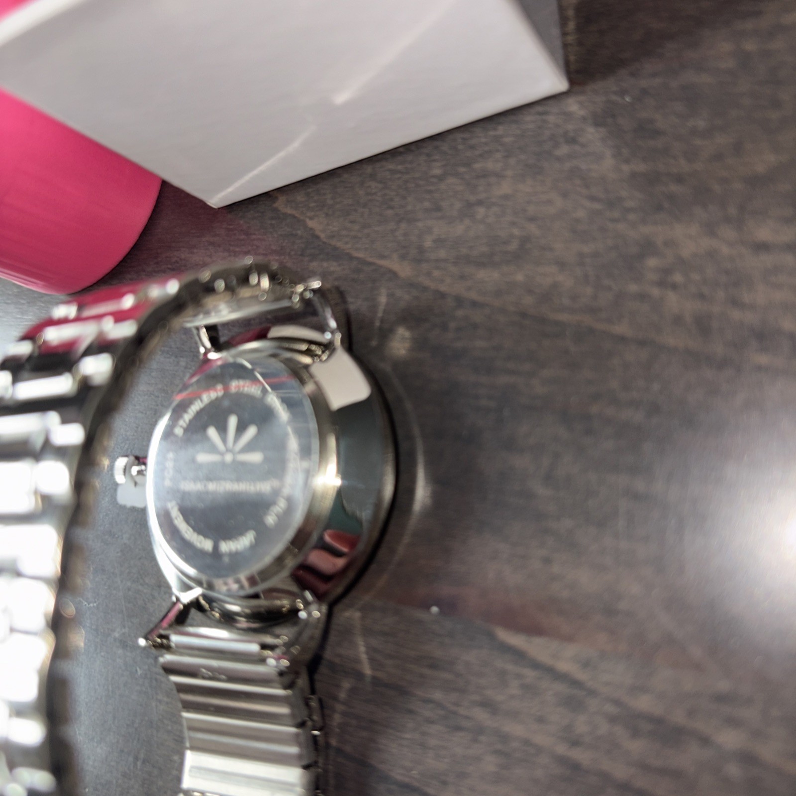 Women’s ISAAC Mizrahi Live! Stretch Silver Tone Watch NIB