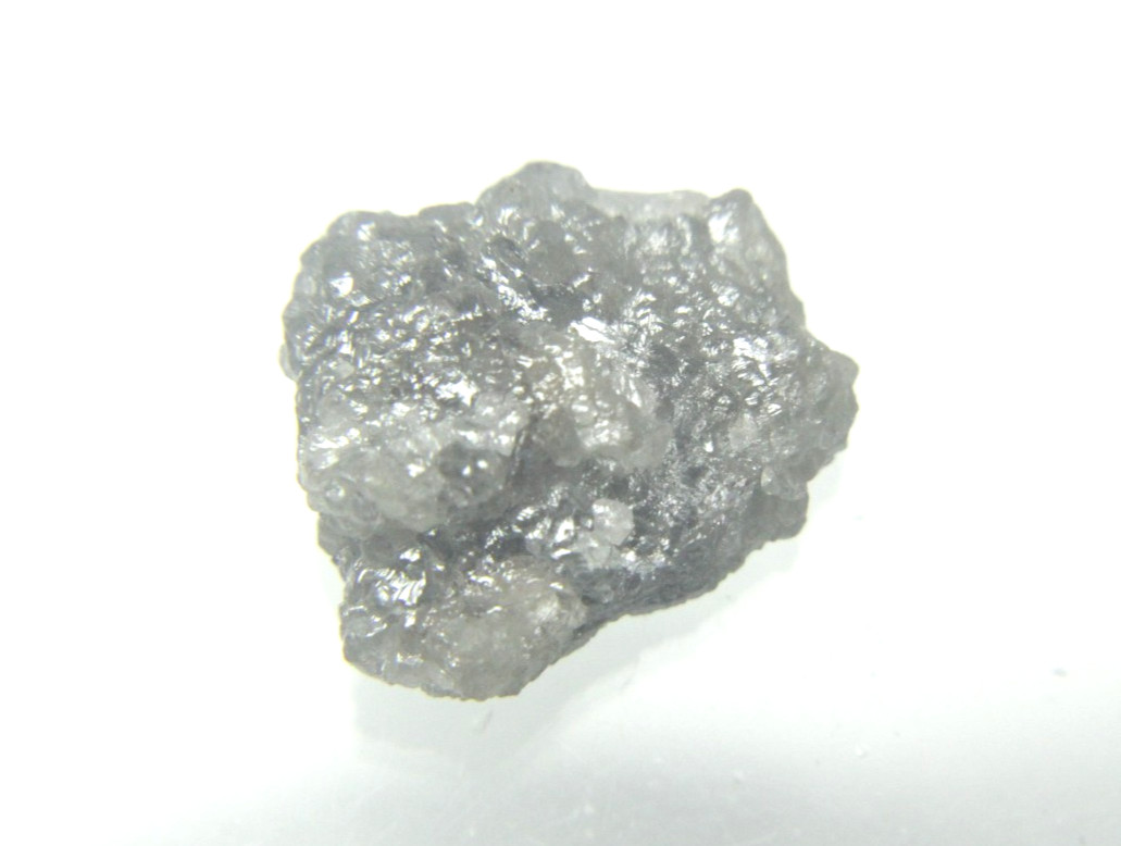 3.50CTS/1PCS RAW UNCUT GRAY ROUGH FLAT DIAMOND 10.95×9.50×4.50 MM