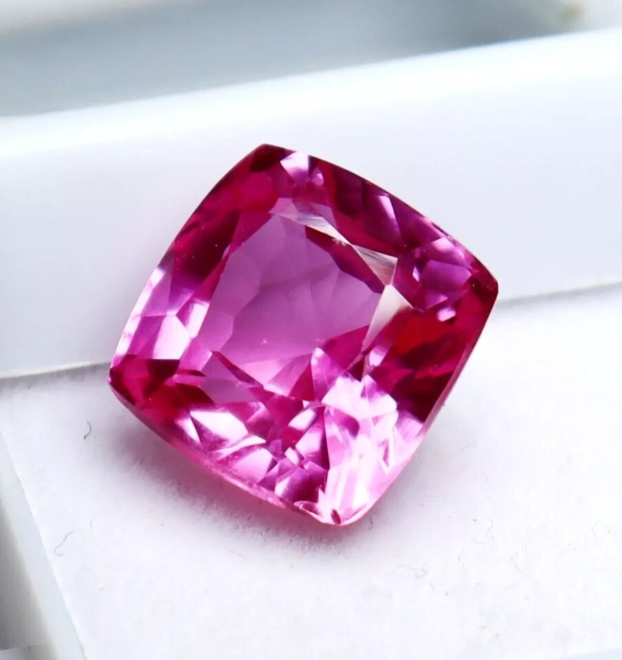 Cushion Cut Spinel Shining Pink 9.55 Ct Certified Natural Loose Gemstone