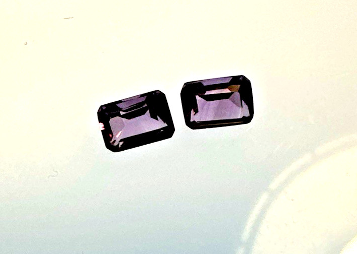 Amethyst Matched Pair 7x5mm Emerald Cut – Approx 2.00 TCW Loose Gemstones
