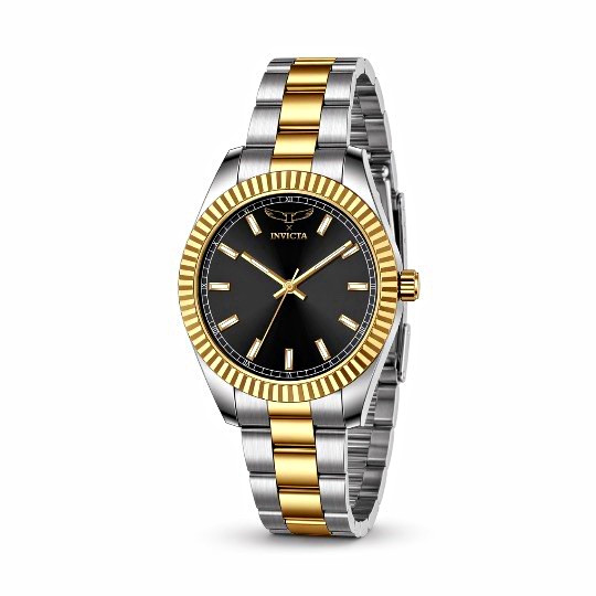 Invicta Specialty I Men’s 40mm Two-Tone SS Quartz Watch Black Dial 30m