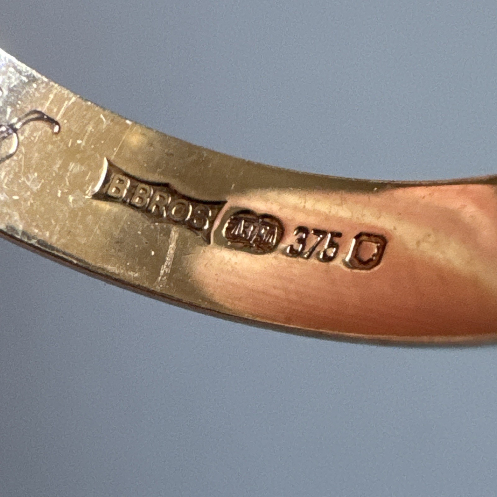 9ct Yellow Gold 375 Wheat Motif Wedding Band Ring Size L1/2 UK Hallmarked 3.6mm