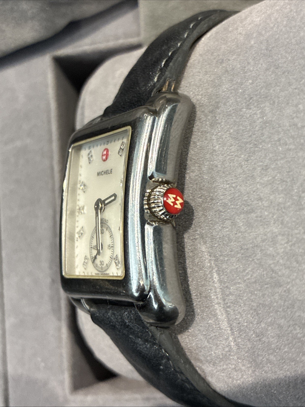 Michele Diamond and Mother of Pearl Dial Ladies Wristwatch