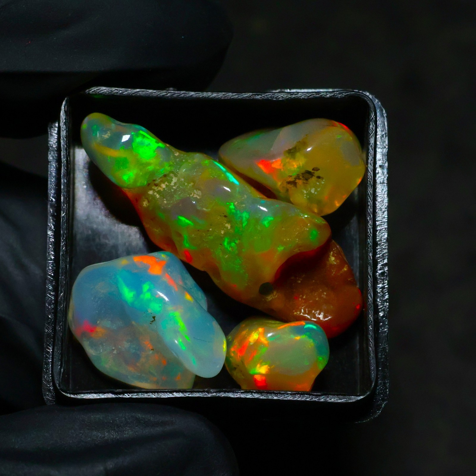 Natural Ethiopian Welo Opal Polished Rough 22.65 Ct | Fire Opal Gemstone | Brigh