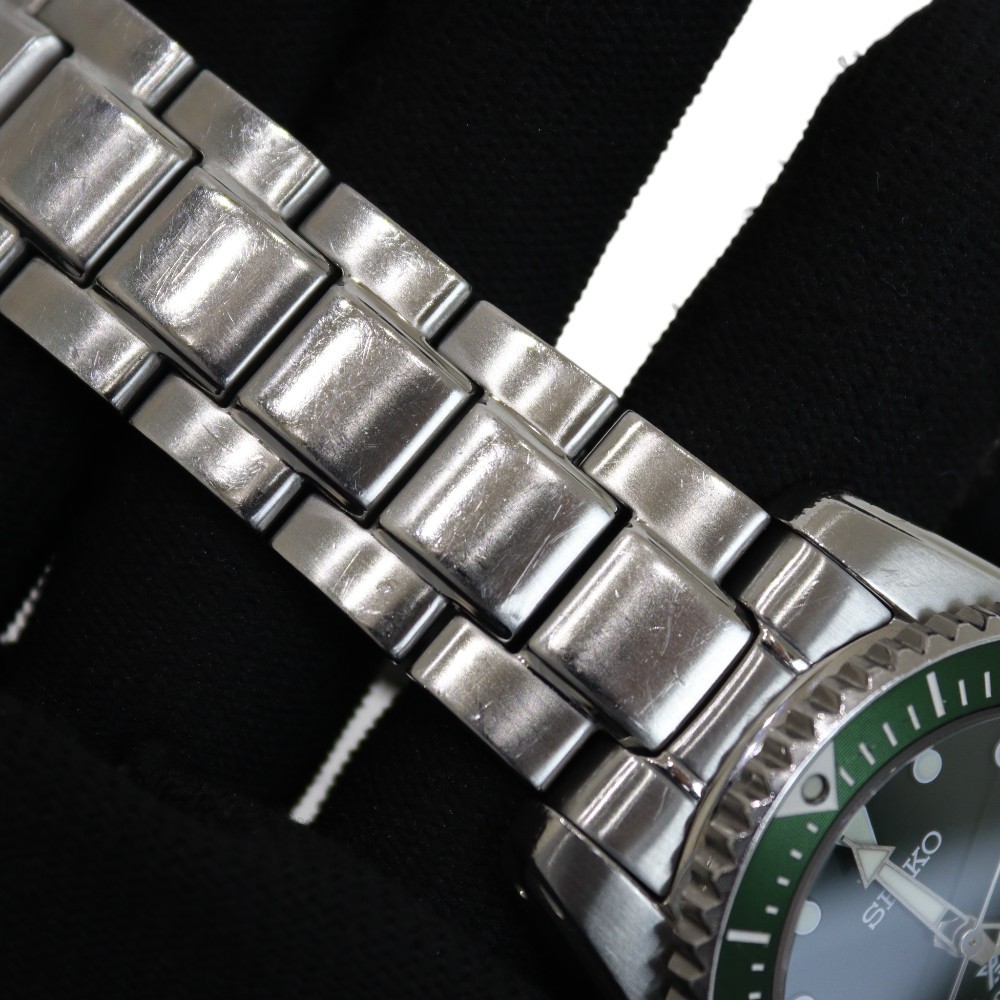 Seiko Prospex SBDN077 Solar Diver Scuba Green Dial 200m – Used, From Japan