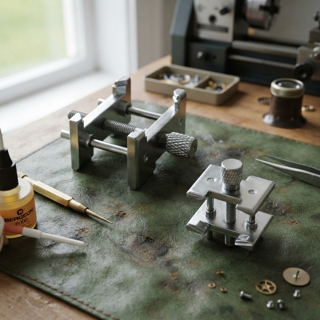 2-in-1 Extendable Watch Movement Holder – Precision Tool for Watch Repair