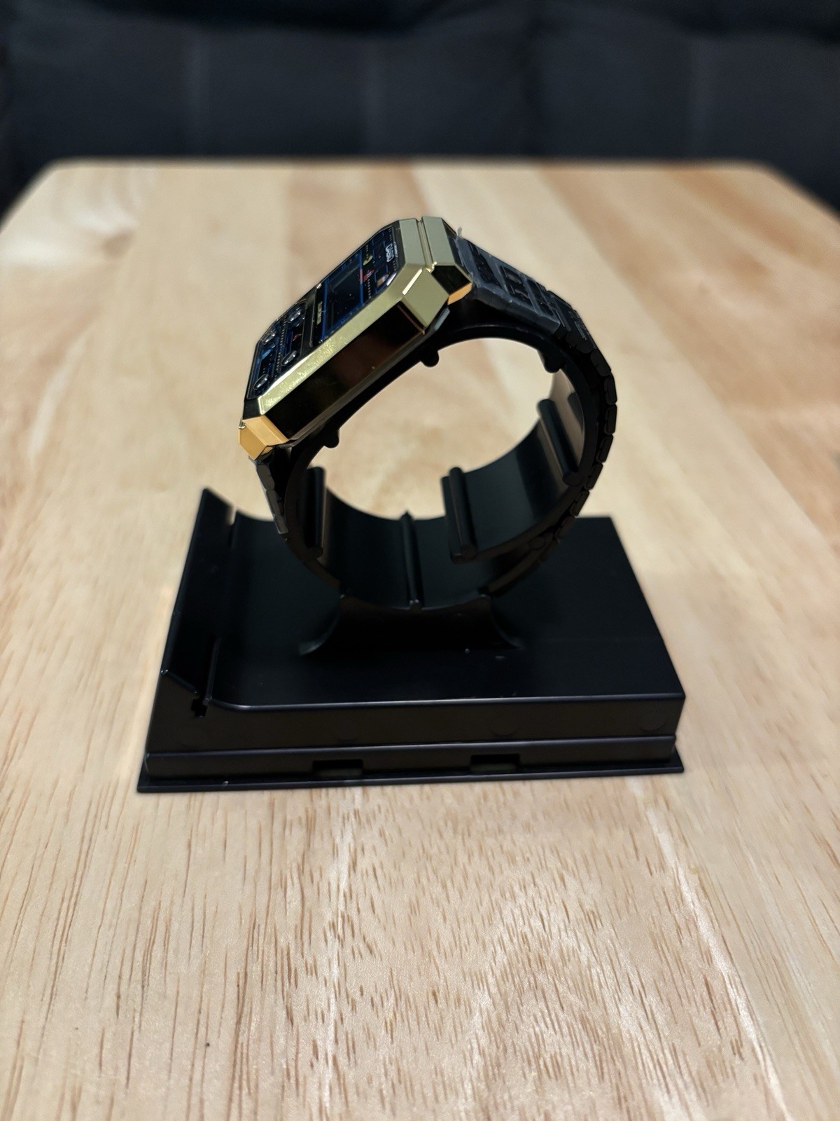 NEW Casio Pac-Man A100WEPC-1BCR Limited Edition Gold Tone Watch BNIB Rare
