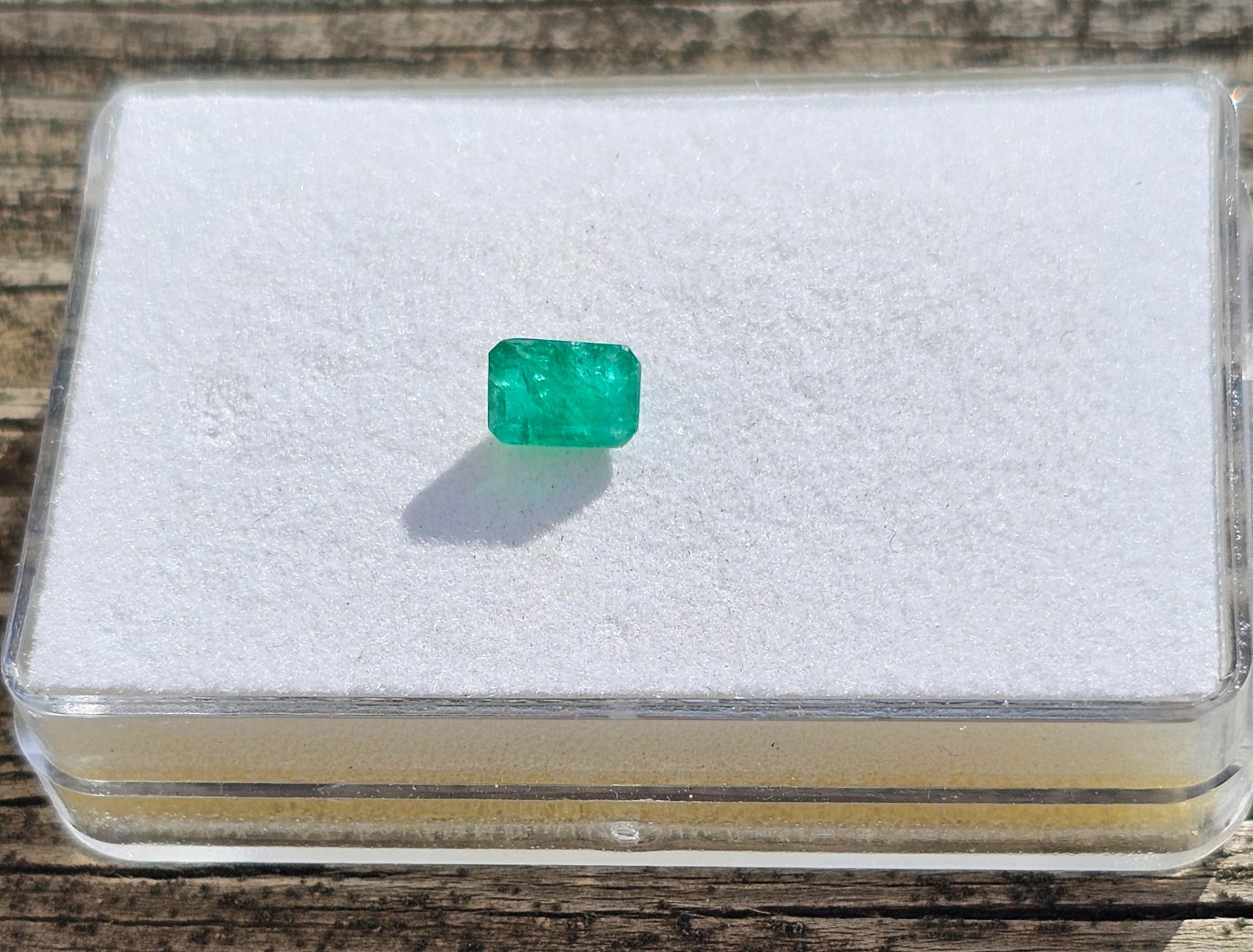 Emerald 6.9×4.7mm Emerald Cut Loose Gemstone!