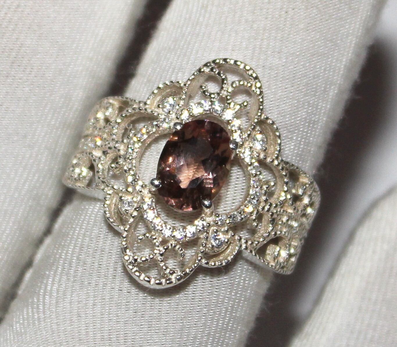 Genuinely Color Change Russian Zultanite 925 Silver Oval Ring, Alexandrite Ring